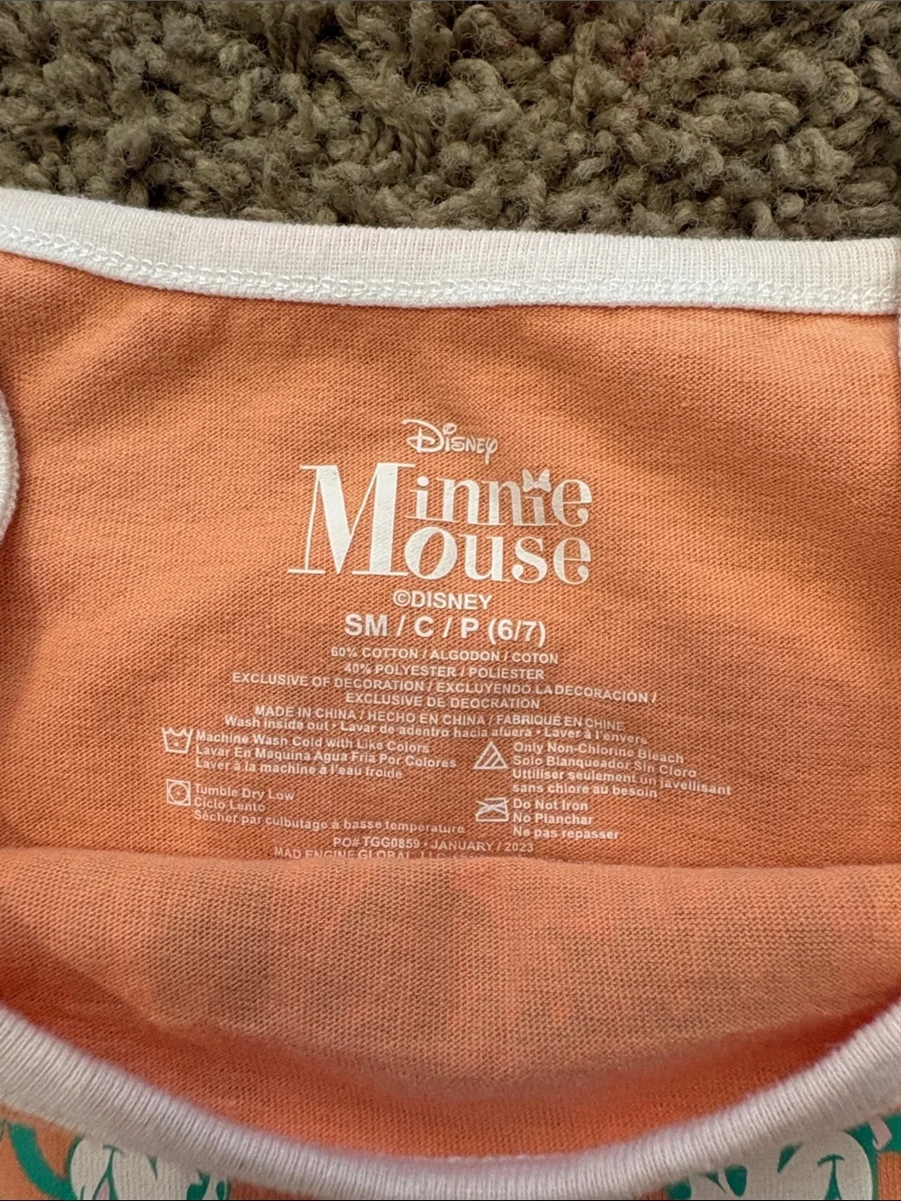 Disney soft peach